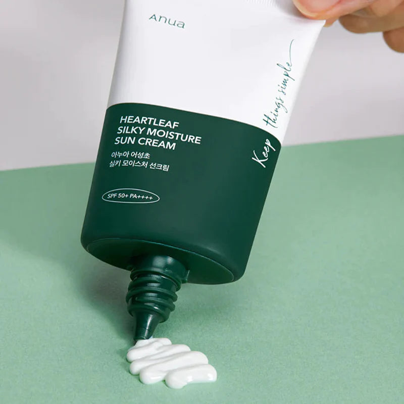 Anua Heartleaf Silky Moisture Suncream 50ml