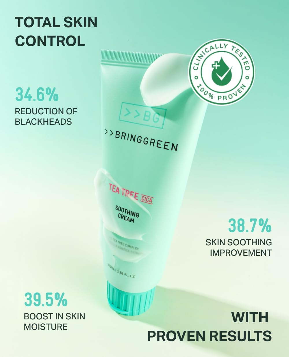 BRINGGREEN Tea Tree Cica Soothing Cream Plus 100ml