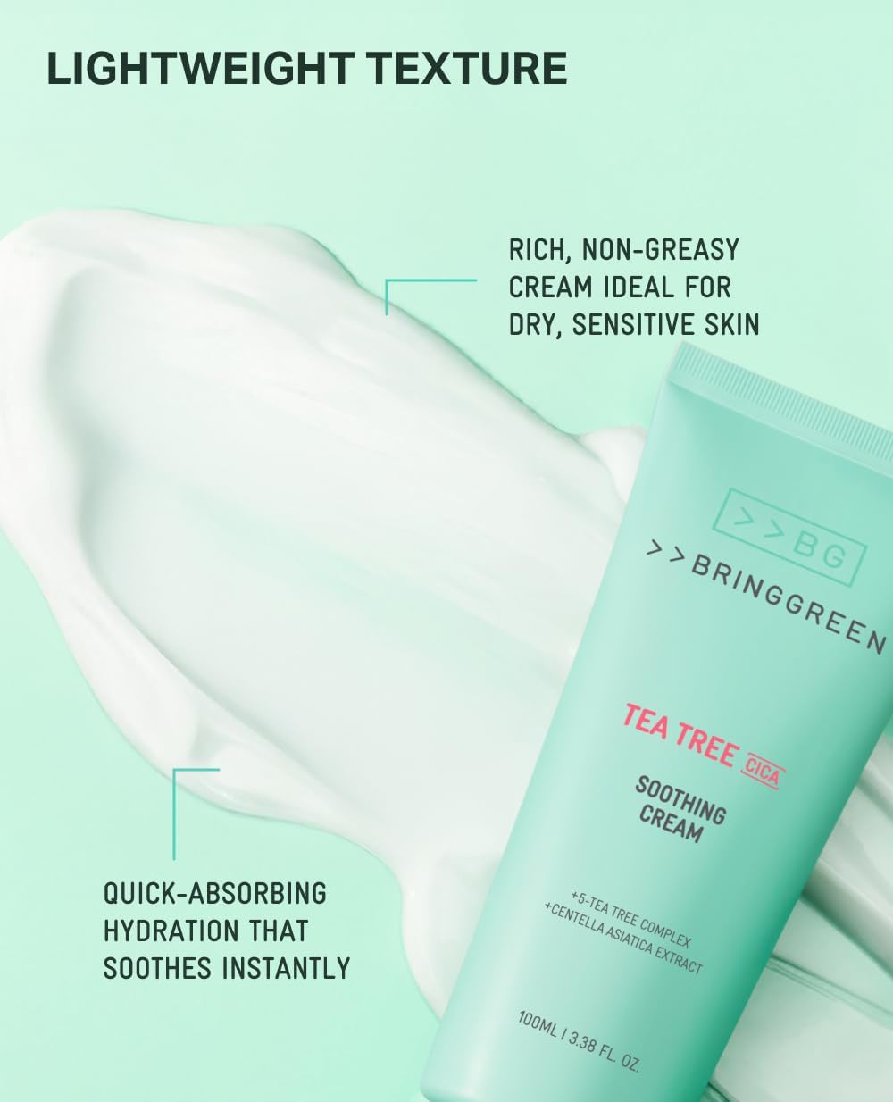 BRINGGREEN Tea Tree Cica Soothing Cream Plus 100ml
