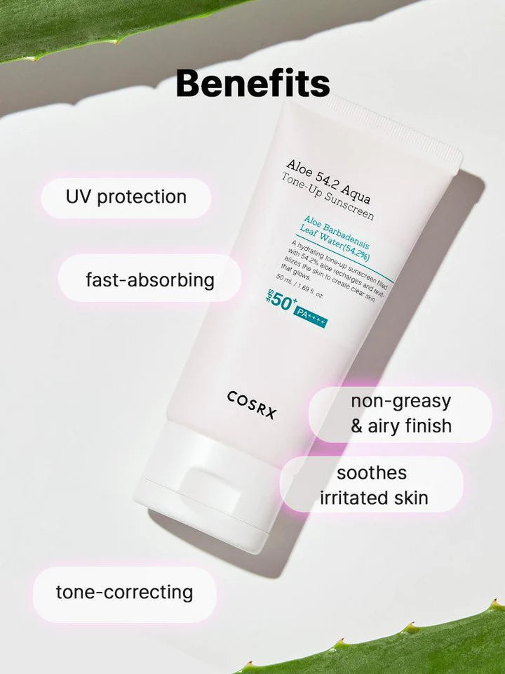 COSRX Aloe 54.2 Aqua Tone-up Sunscreen SPF 50+