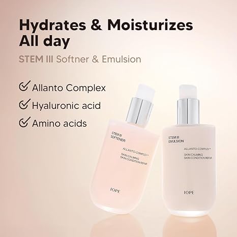 IOPE Stem 3 Softener & Emulsion Skincare SET