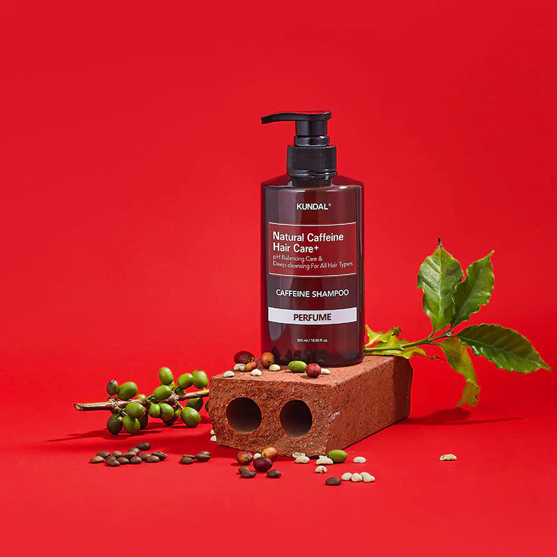 KUNDAL HAIR LOSS RELIEF SHAMPOO Intensive Scalp Care with Caffeine 500ml #CHERRY BLOSSOM