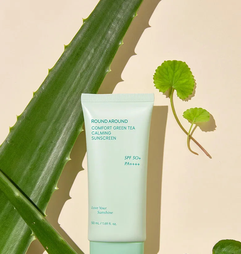 ROUND AROUND Comfort Green Tea Calming Sunscreen