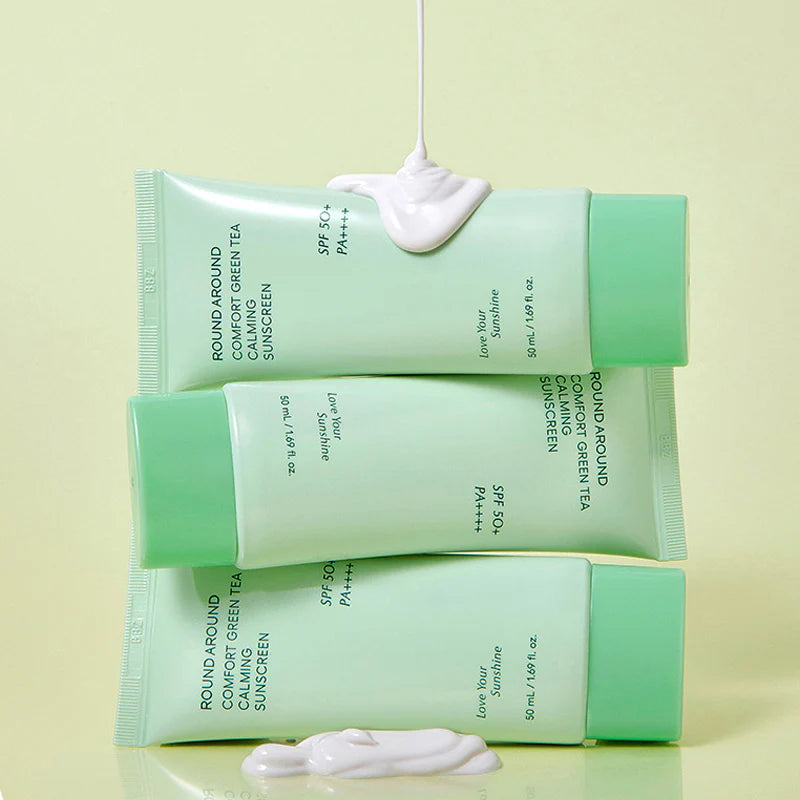ROUND AROUND Comfort Green Tea Calming Sunscreen
