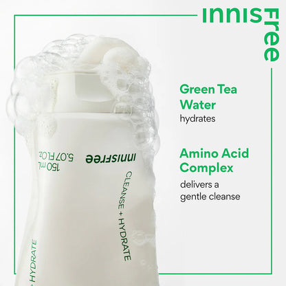 innisfree Green Tea Amino Hydrating Cleansing Foam 150g