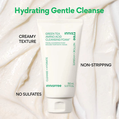 innisfree Green Tea Amino Hydrating Cleansing Foam 150g