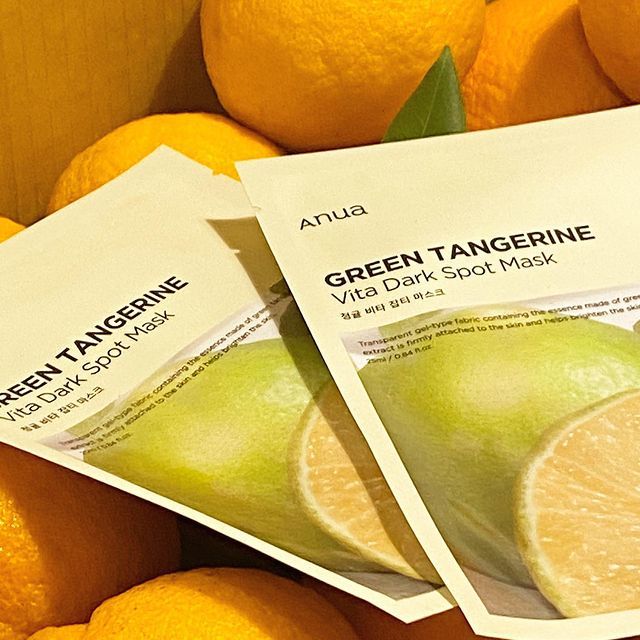 Anua GREEN TANGERINE VITA DARK SPOT MASK 25ml X 10ea