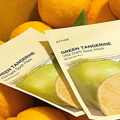 Anua GREEN TANGERINE VITA DARK SPOT MASK 25ml X 10ea