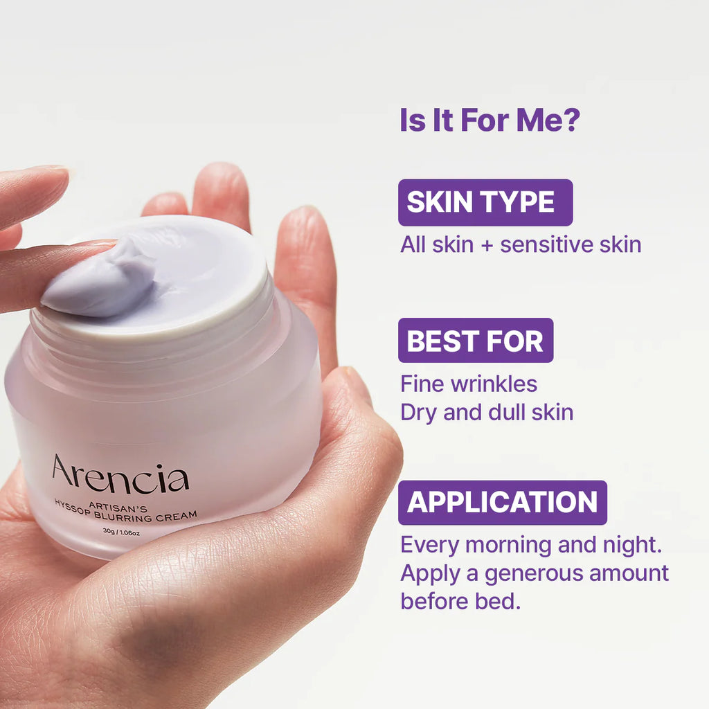Arencia Hyssop Blurring Cream 30g