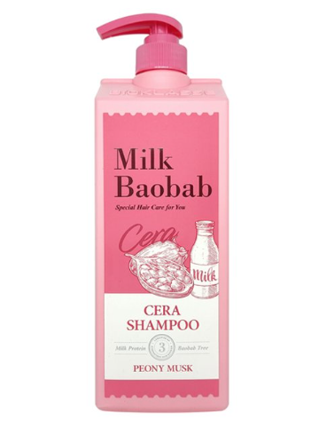 BIOKLASSE MILK BAOBAB CERA Hair Shampoo 1200ml #Peony Musk