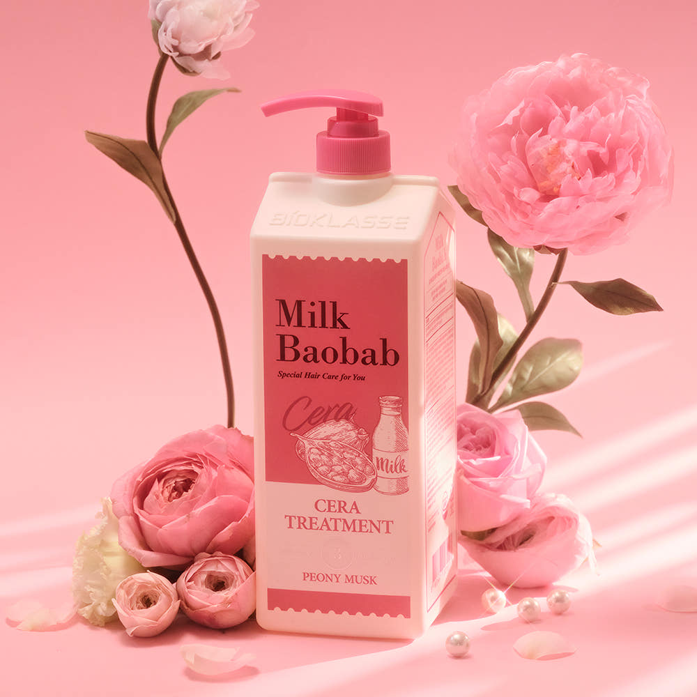 BIOKLASSE MILK BAOBAB CERA Hair Treatment 1200ml #Peony Musk