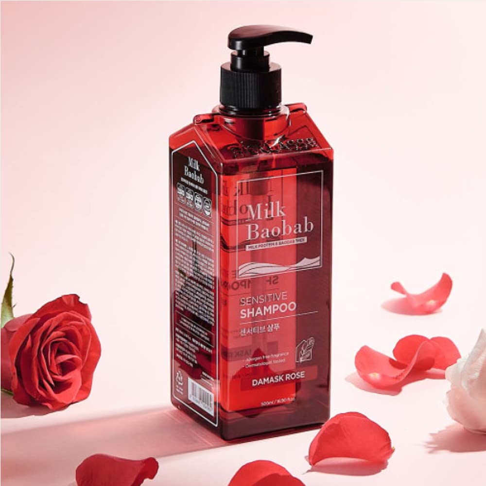 BIOKLASSE MILK BAOBAB HAIR Sensitive Shampoo 500ml #Damask Rose