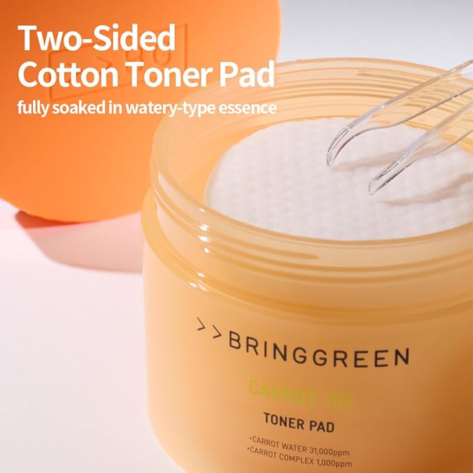 BRINGGREEN Carrot Vita Toner Pad 60P