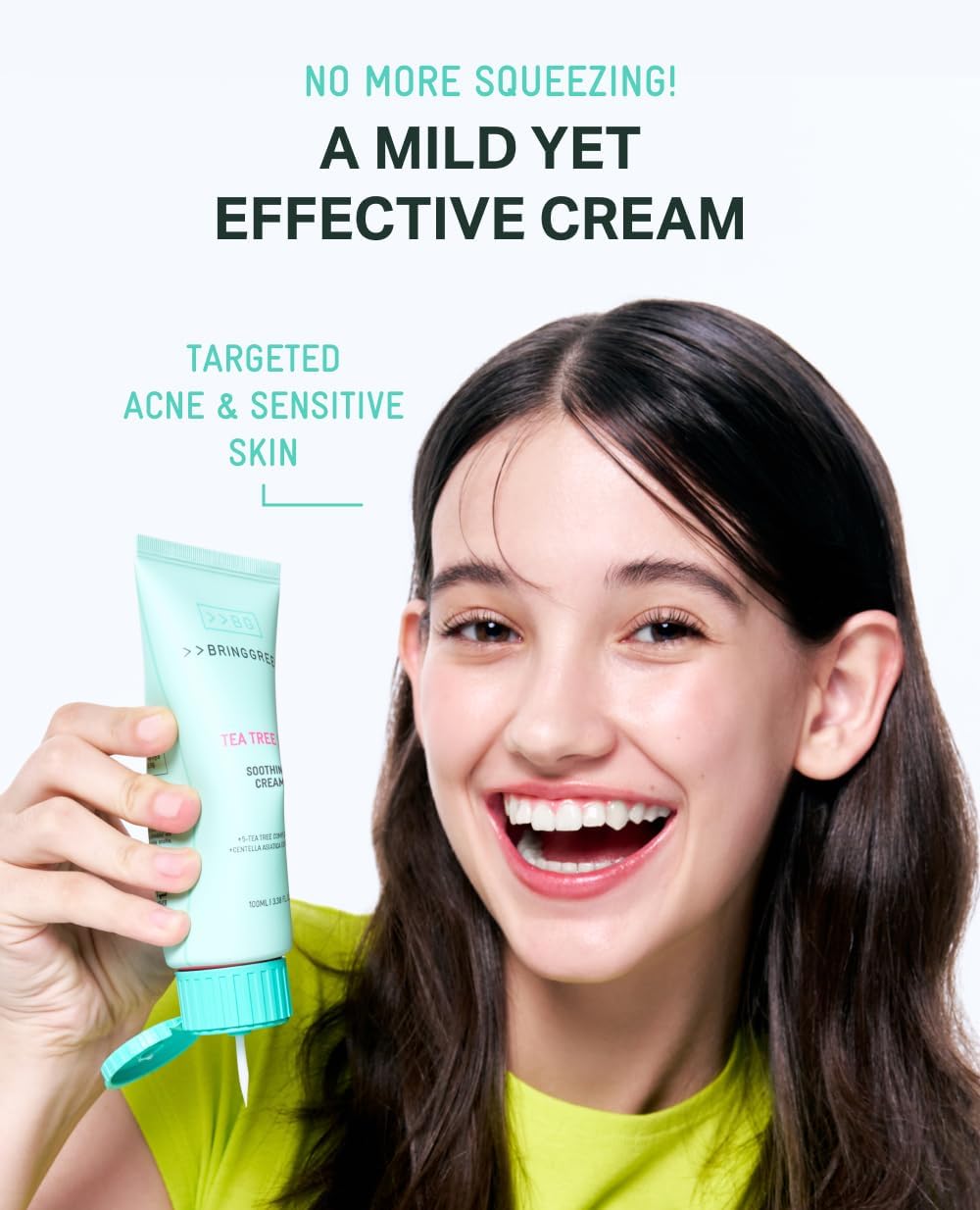 BRINGGREEN Tea Tree Cica Soothing Cream Plus 100ml