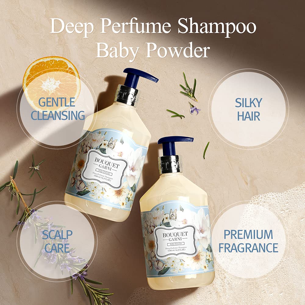 Bouquet Garni Deep Perfume Shampoo Baby Powder 500ml