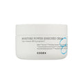A jar of COSRX Hydrium Moisture Power Enriched Cream 50ml with white and blue labeling.