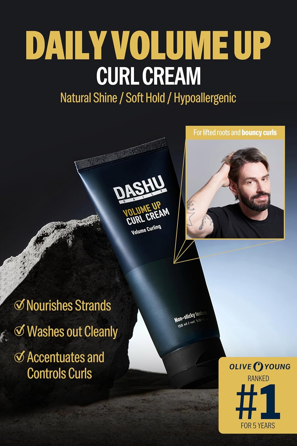 DASHU Daily Volume Up Curl Cream