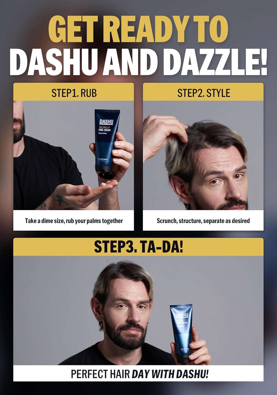 DASHU Daily Volume Up Curl Cream