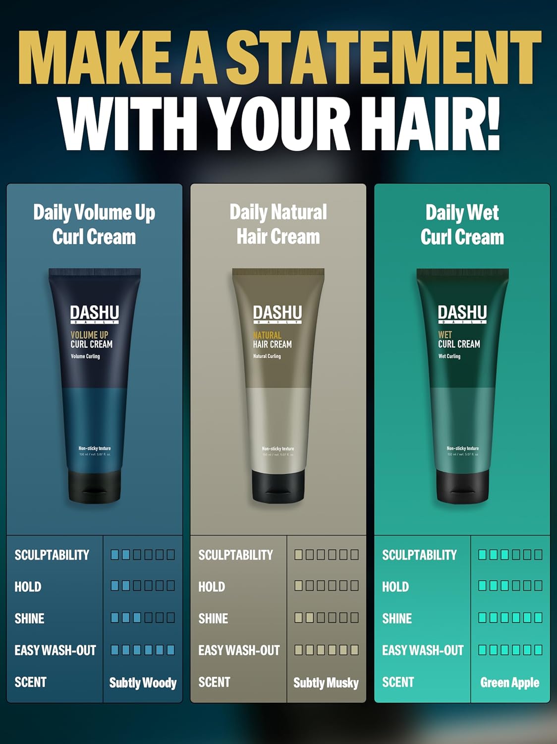 DASHU Daily Volume Up Curl Cream