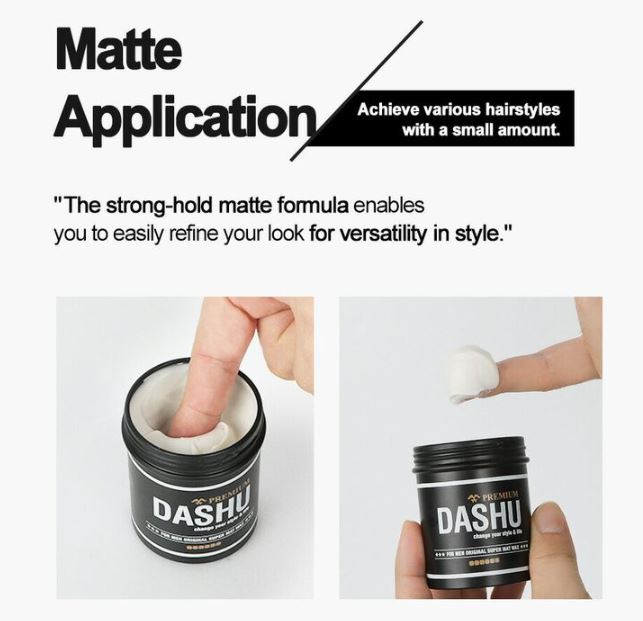DASHU For Men Premium Original Super Matte Hair Styling Wax