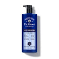 A bottle of Dr.Groot Scalp Solution Shampoo Extreme Cooling with a blue label and pump dispenser, indicating the cooling effect of the product.