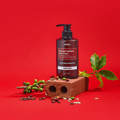 KUNDAL HAIR LOSS RELIEF SHAMPOO Intensive Scalp Care with Caffeine 500ml #CHERRY BLOSSOM