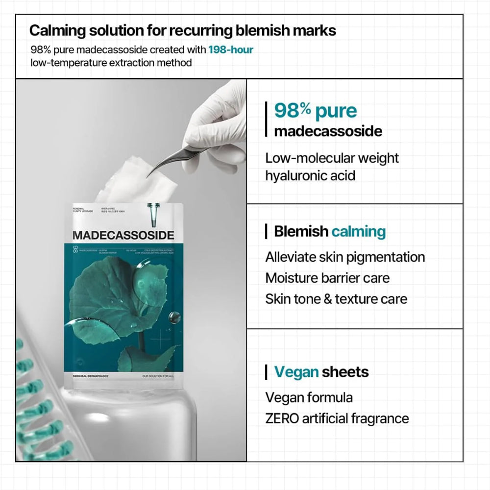 MEDIHEAL Madecassoside Essential Mask Blemish Repair 24ml X 10ea