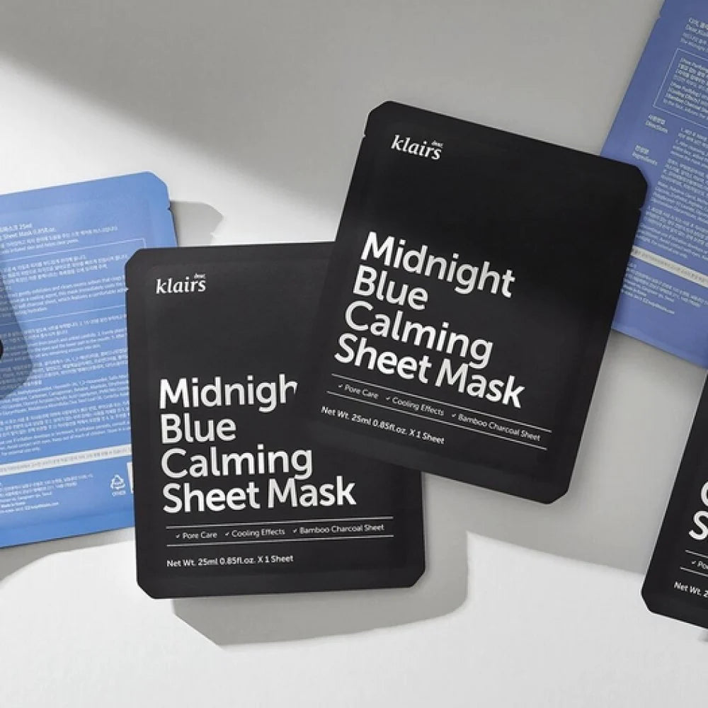 KLAIRS Midnight Blue Calming Sheet Mask 25mL x 5ea