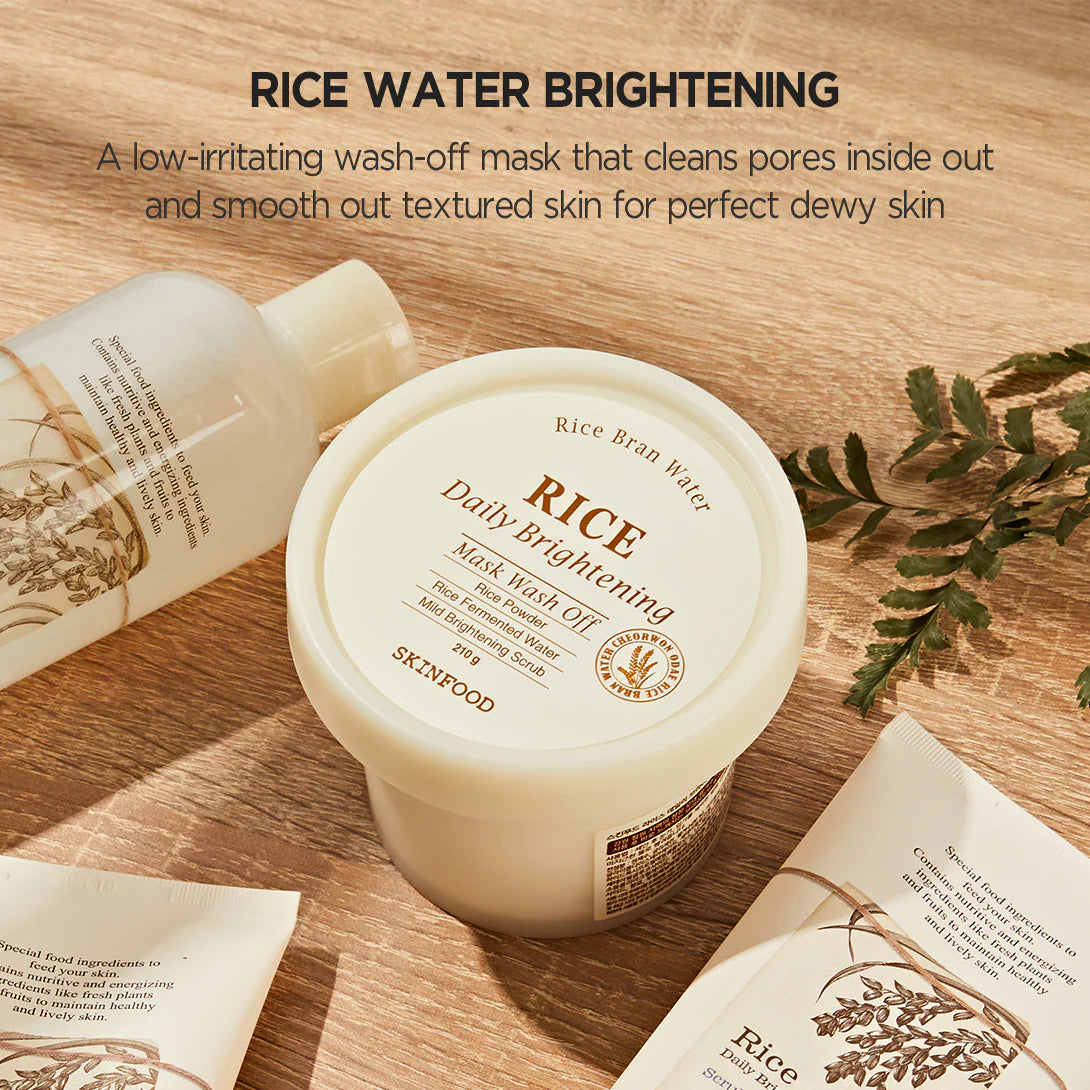 SKINFOOD Rice Daily Brightening Mask Wash Off 210g