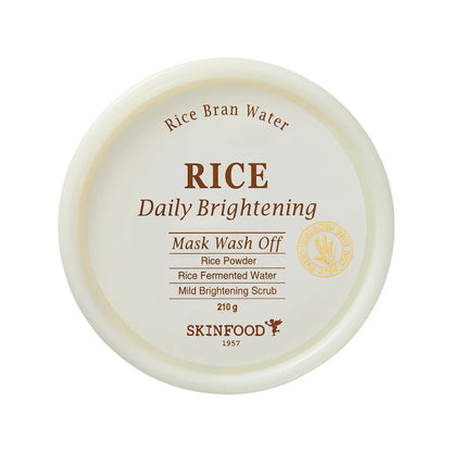 SKINFOOD Rice Daily Brightening Mask Wash Off 210g