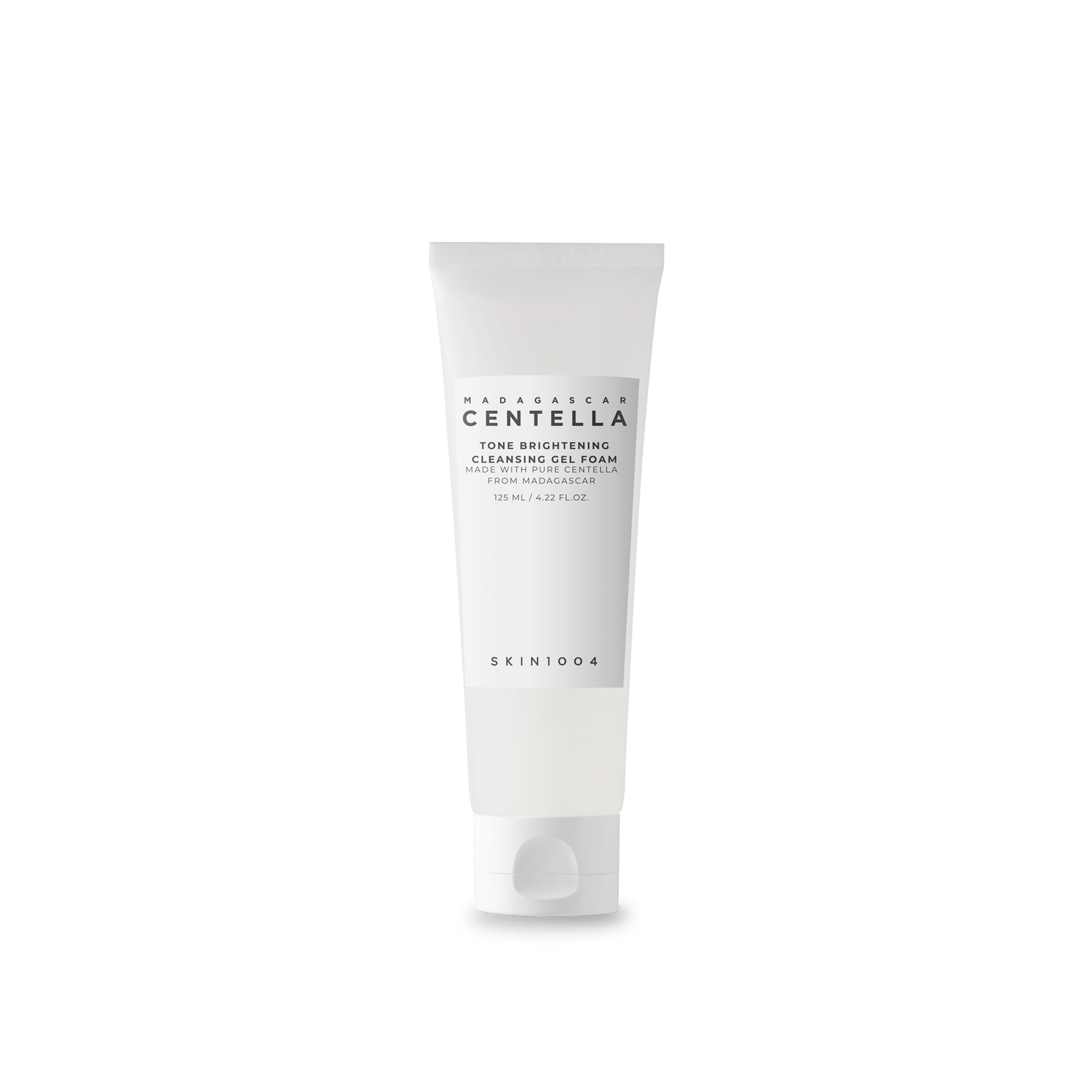 A tube of SKIN1004 TONE BRIGHTENING CLEANSING GEL FOAM, 125ml.