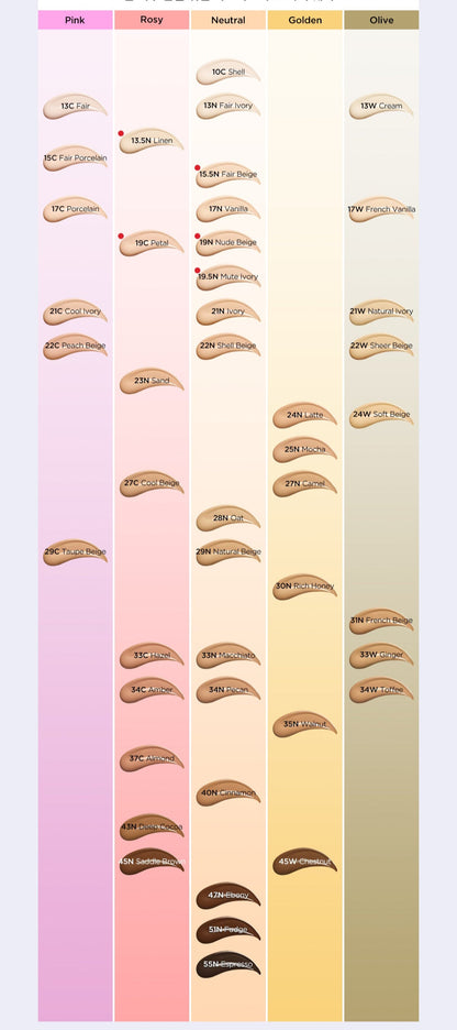TIRTIR Mask Fit Red Cushion SPF40 PA++ 45 shades