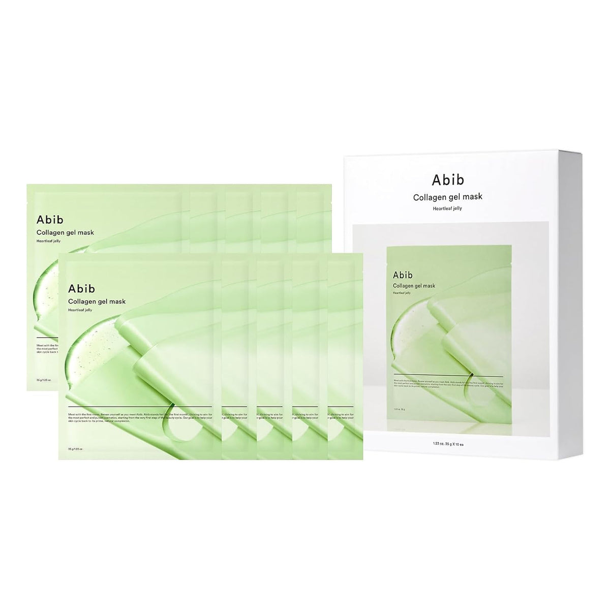 Abib Collagen Gel Mask Heartleaf Jelly 35g x 10ea - Koreanskinca.re