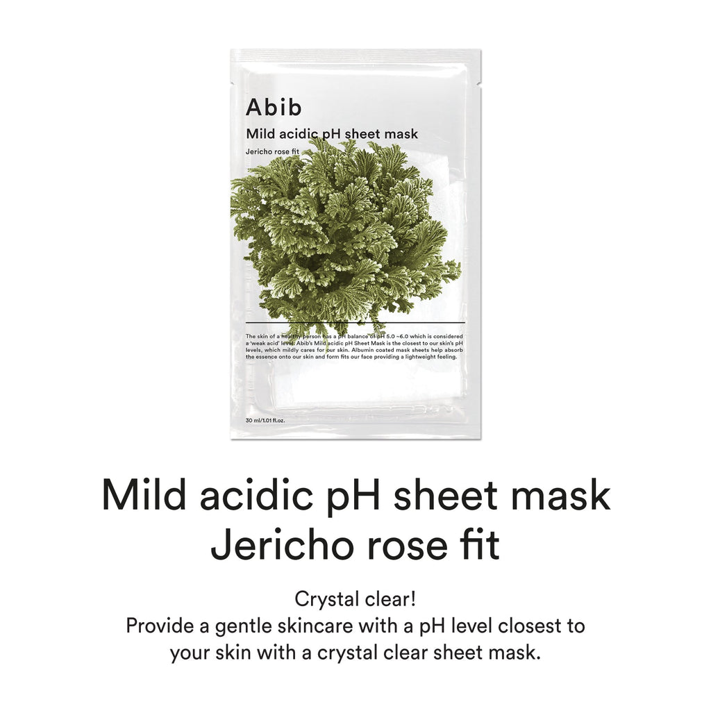 Abib Mild Acidic pH Sheet Mask Jericho Rose Fit 30ml X 10ea - Koreanskinca.re