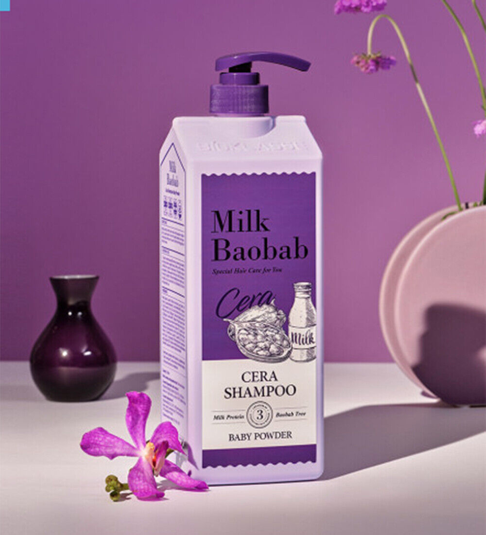 BIOKLASSE MILK BAOBAB HAIR Cera Shampoo 1200ml #Baby Powder