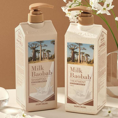 BIOKLASSE MILK BAOBAB HAIR Shampoo 1000ml #Ivory Musk