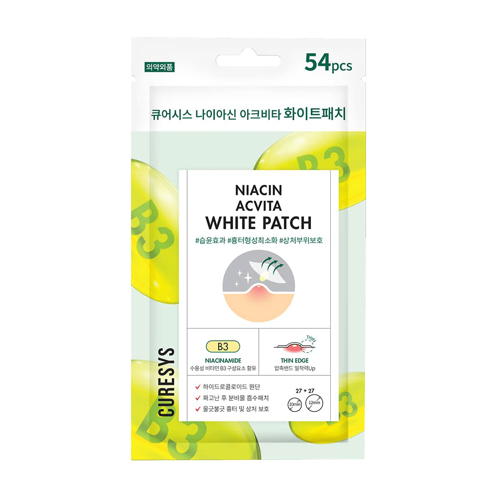 CURESYS Niacin Acvita White Patch – 54 Patches - Koreanskinca.re