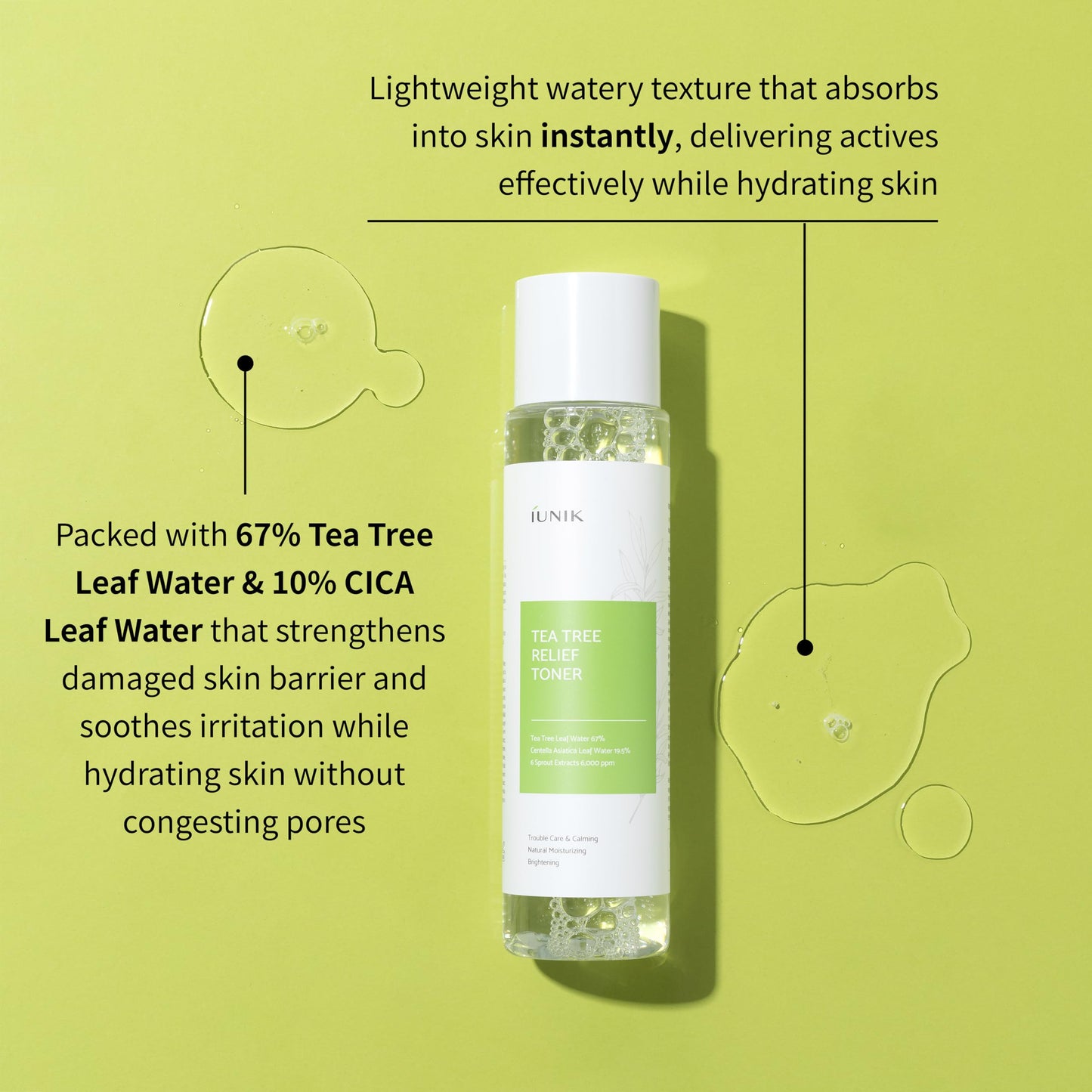 iUNIK Tea Tree Relief Toner 200ml