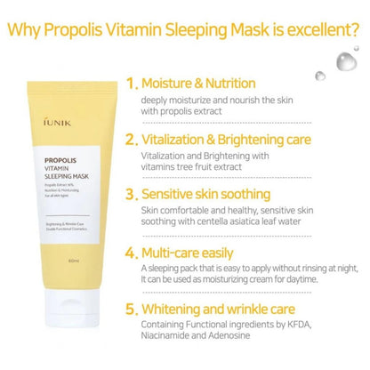 iUNIK Propolis Vitamin Sleeping Mask 60ml