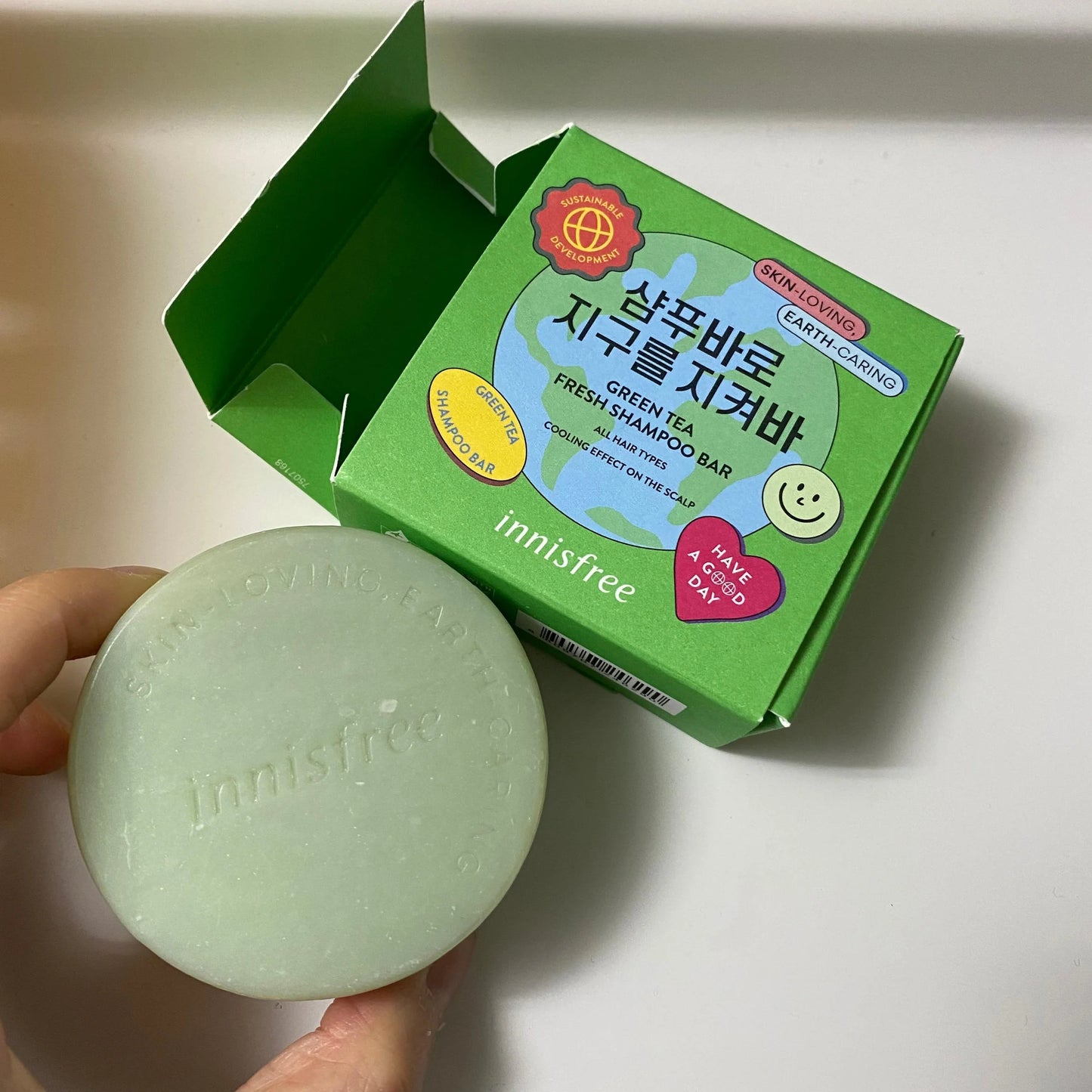 Innisfree Green Tea Fresh Shampoo Bar 100g