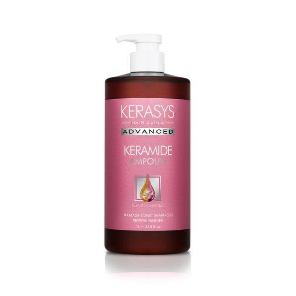 Kerasys Advanced Keramide Ampoule Damage Clinic Shampoo 1L - Koreanskinca.re