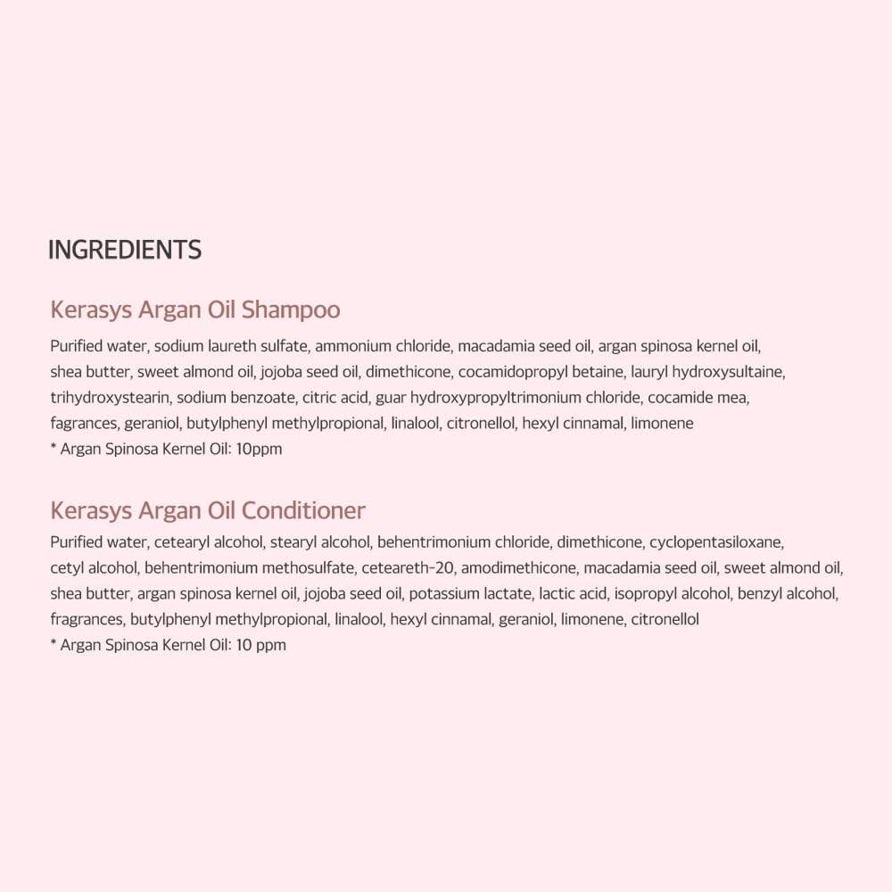 kerasys argan oil shampoo