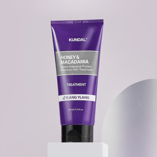 KUNDAL HONEY & MACADAΜΙΑ Hydro-Intensive Protein Premium Hair Treatment 200ml YLANG YLANG - Koreanskinca.re