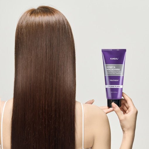 KUNDAL HONEY & MACADAΜΙΑ Hydro-Intensive Protein Premium Hair Treatment 200ml YLANG YLANG - Koreanskinca.re
