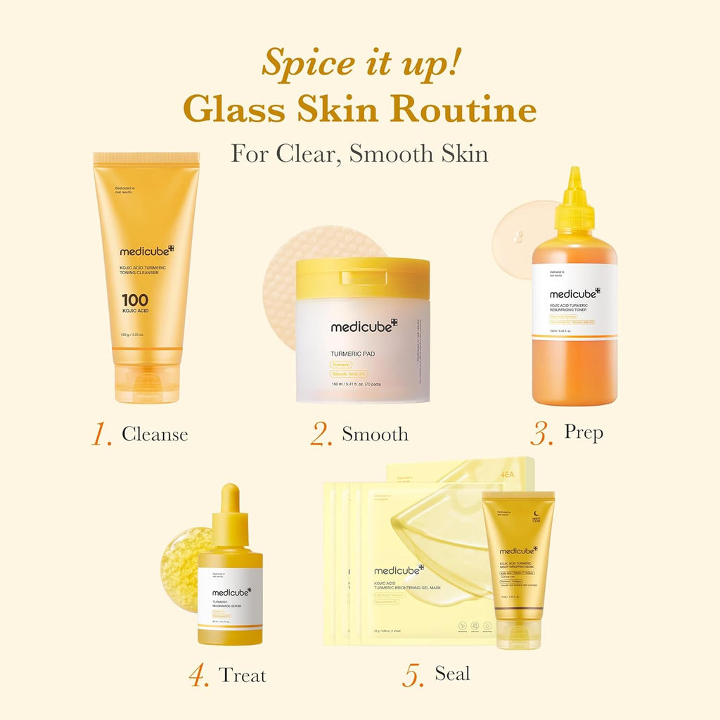 medicube Kojic Acid Turmeric Pads - 70 Pads - Koreanskinca.re