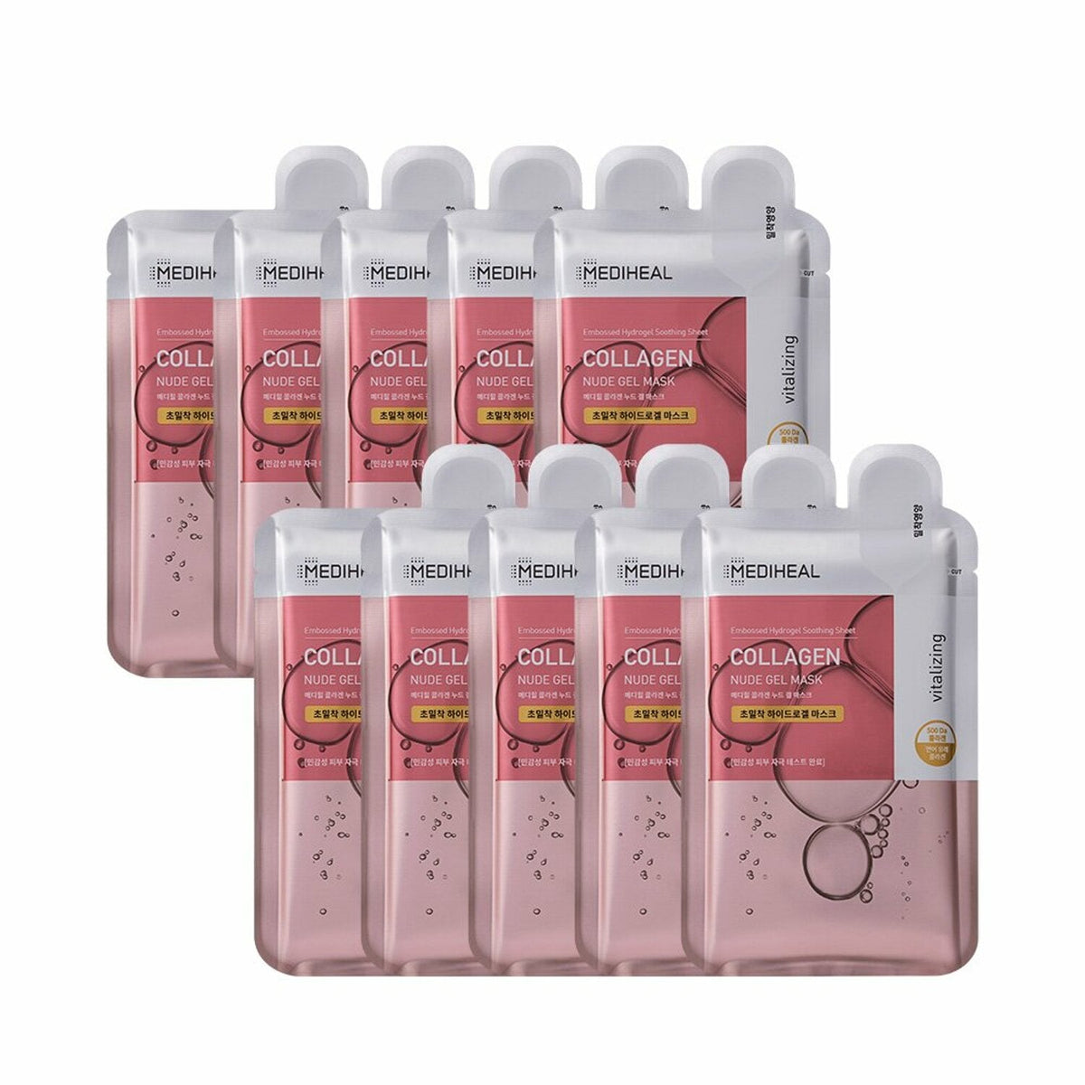 MEDIHEAL Collagen Nude Gel Mask Sheet 10P - Koreanskinca.re