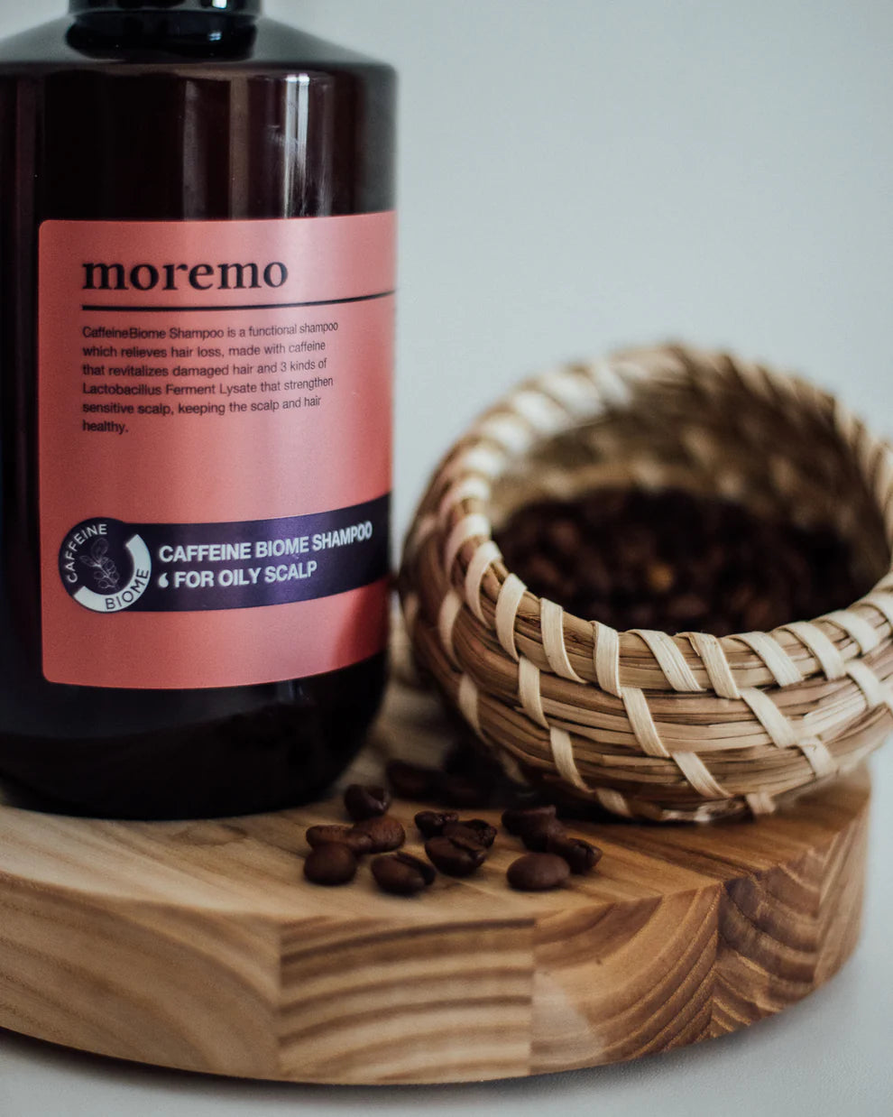 moremo CAFFEINE BIOME SHAMPOO FOR OILY SCALP 500ml