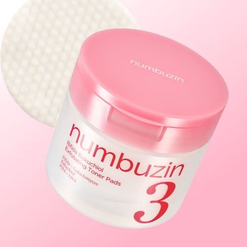 numbuzin No.3 Bifida Bakuchiol Exfoliating Toner Pads 70 Pieces - Koreanskinca.re