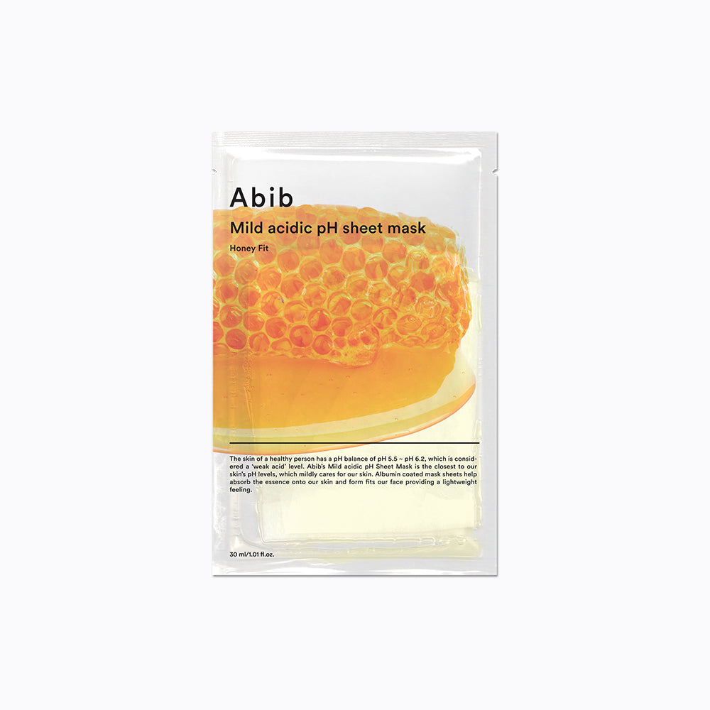 Abib Mild acidic pH sheet mask Honey fit 30ml