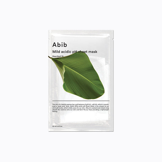 Abib Mild acidic pH sheet mask Heartleaf fit 30ml